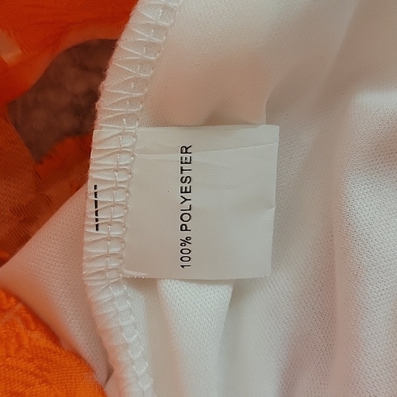 Hello Molly Moving On Out Orange And White One Shoulder Mini Dress Sz 2 - Picture 9 of 9